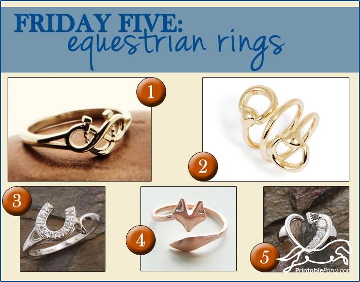 Friday Five: Equestrian Rings