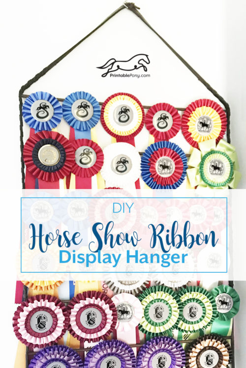 DIY Horse Show Ribbon Hanger by The Printable Pony