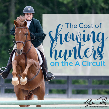 The Cost of Showing Hunters on the A Circuit by The Printable Pony